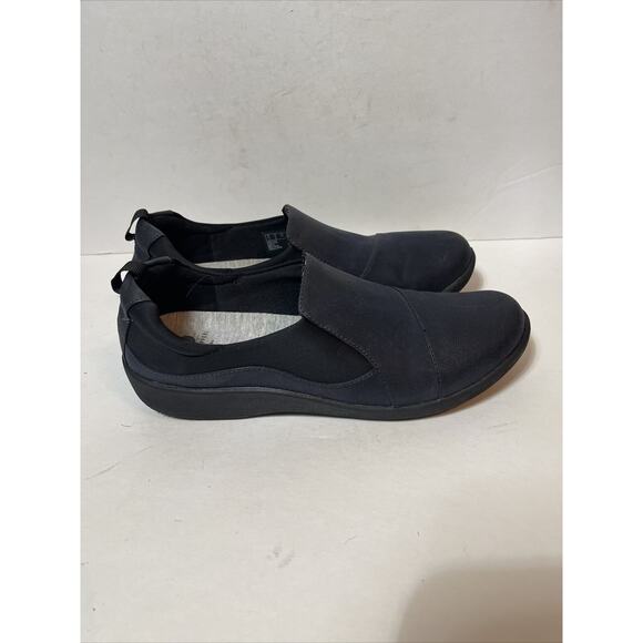 Clarks Shoes - CLARKS Cloudsteppers Women’s Size 9 Black Slip On Shoes